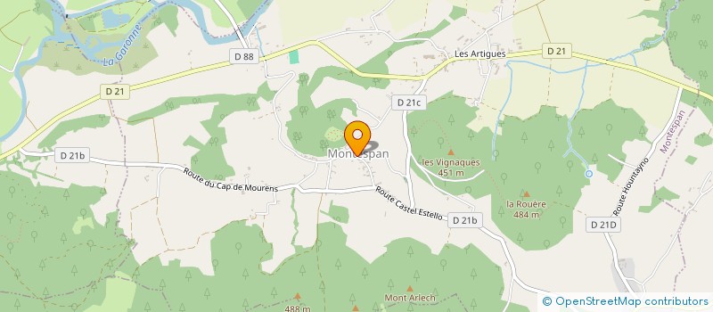 localisation de l'entreprise LE CAFE DES SPORTS  MAZERES-SUR-SALAT