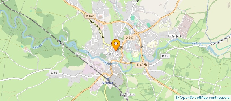 localisation de l'entreprise LE CAFE DES SPORTS à GRAMAT