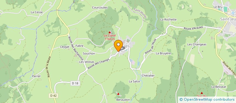 localisation de l'entreprise LE CAFE DES SUCS  ARAULES