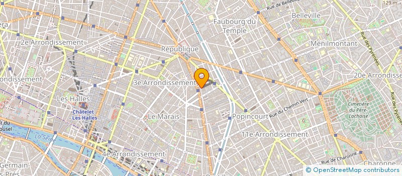 localisation de l'entreprise LE CAFE DU CLOWN  PARIS