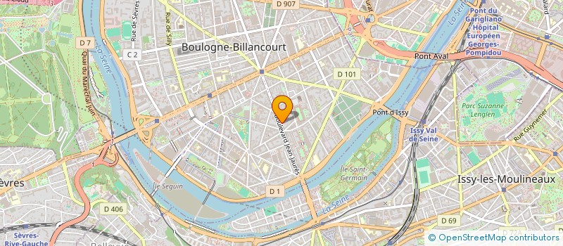 localisation de l'entreprise LE CAFE DU MARCHE à BOULOGNE-BILLANCOURT