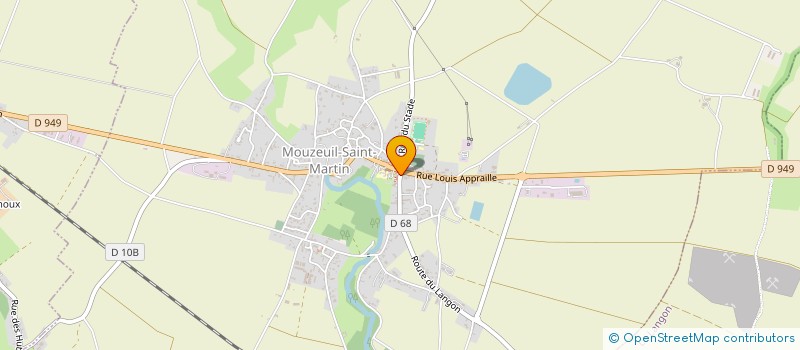 localisation de l'entreprise LE CAFE DU PRIEURE  MOUZEUIL-SAINT-MARTIN