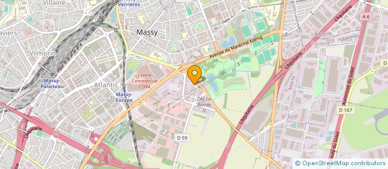 localisation de l'entreprise LE CAFE DU RABACHOU à MASSY