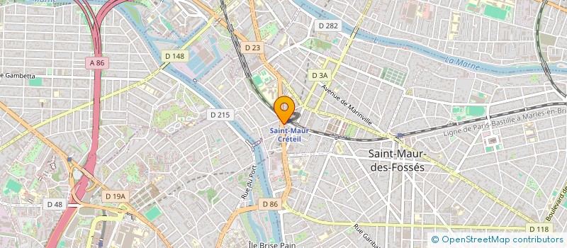 localisation de l'entreprise LE CAFE DU RENDEZ VOUS à SAINT-MAUR-DES-FOSSES