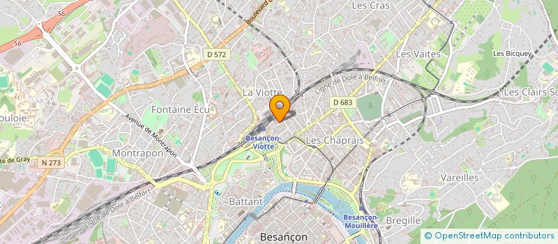 localisation de l'entreprise LE CAFE DU TEMPS à BESANCON