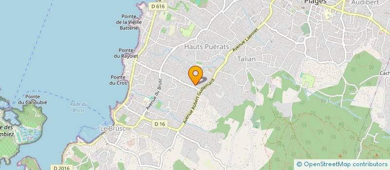 localisation de l'entreprise LE CAFE HYEROIS  SIX-FOURS-LES-PLAGES