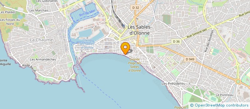 localisation de l'entreprise LE CAFE LATIN à LES SABLES D'OLONNE