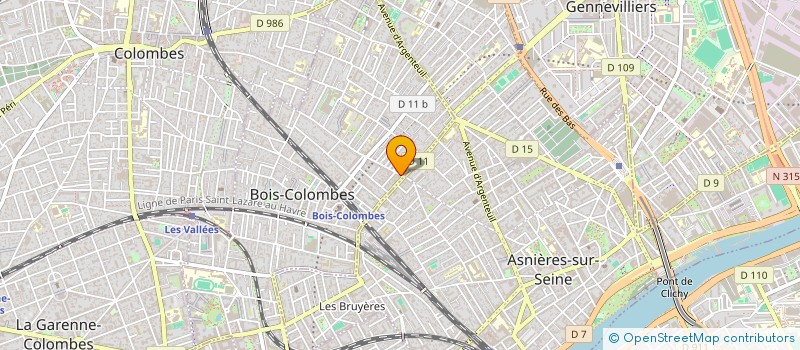 localisation de l'entreprise LE CAFE LIBR' à BOIS-COLOMBES