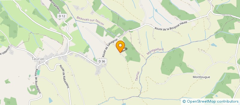 localisation de l'entreprise LE CAFE QU'ON SERT  TAURIAC