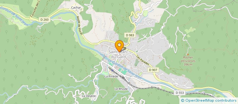 localisation de l'entreprise LE CAFE RANDO  SAINT-JEAN-DU-GARD