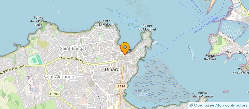 localisation de l'entreprise LE CAFE ROUGE à DINARD