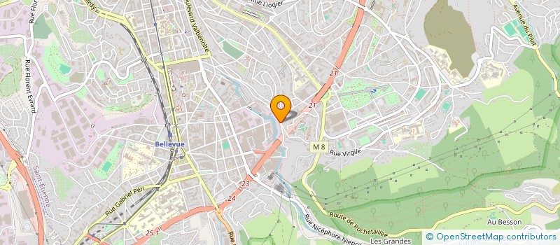 localisation de l'entreprise LE CAFE ROUGE  SAINT-ETIENNE