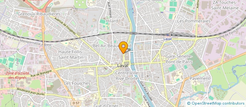 localisation de l'entreprise LE CAFEIER à LAVAL