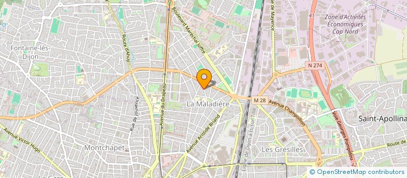 localisation de l'entreprise LE CAFOUTCHE DES MINOUS à DIJON