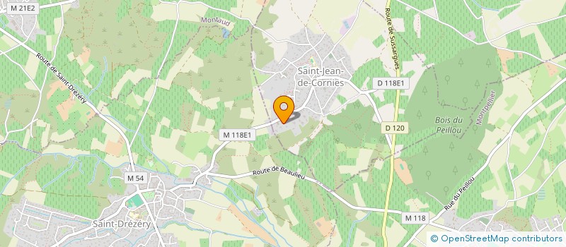 localisation de l'entreprise LE CAGIRE  SAINT-JEAN-DE-CORNIES