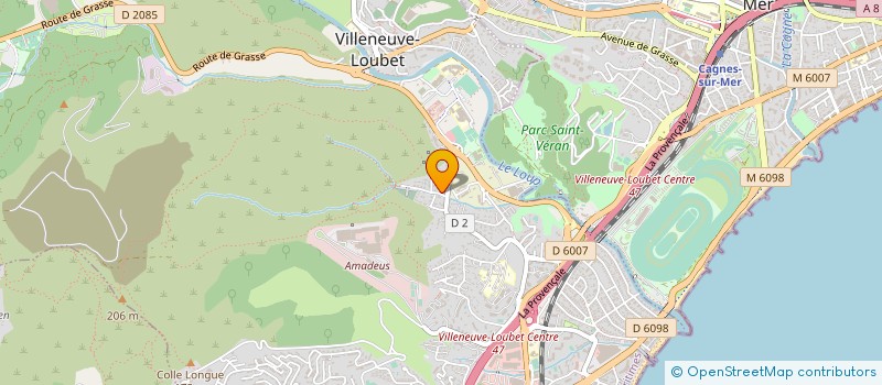 localisation de l'entreprise LE CAGN'ART à VILLENEUVE-LOUBET