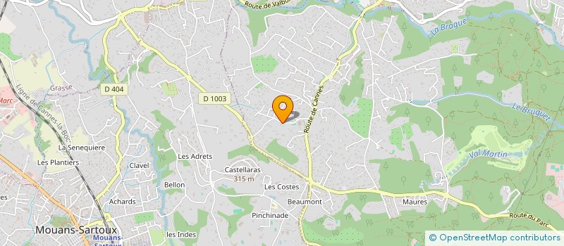 localisation de l'entreprise LE CAGOU  VALBONNE