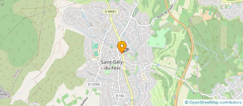 localisation de l'entreprise LE CAHIER DE SAINT GELY à SAINT-GELY-DU-FESC