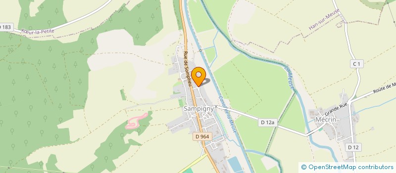 localisation de l'entreprise LE CAILLOU DANS LA CHAUSSURE à SAMPIGNY
