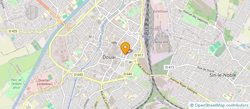localisation de l'entreprise LE CAILLOU VERT à DOUAI