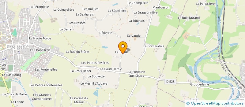 localisation de l'entreprise LE CAIMAN  MELESSE