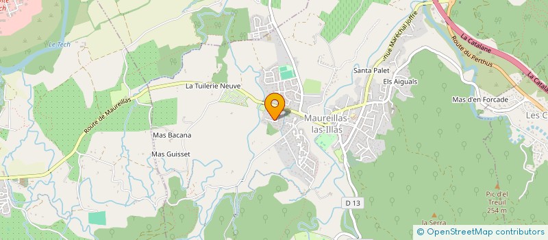 localisation de l'entreprise LE CAIN  MAUREILLAS-LAS-ILLAS