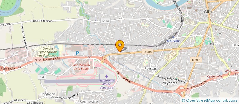 localisation de l'entreprise LE CAISSON à ALBI