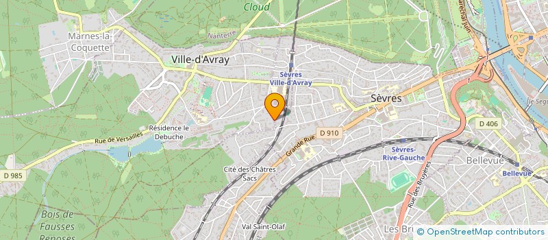 localisation de l'entreprise LE CALADET à SEVRES