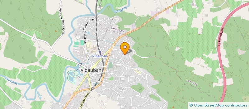 localisation de l'entreprise LE CALADON  VIDAUBAN