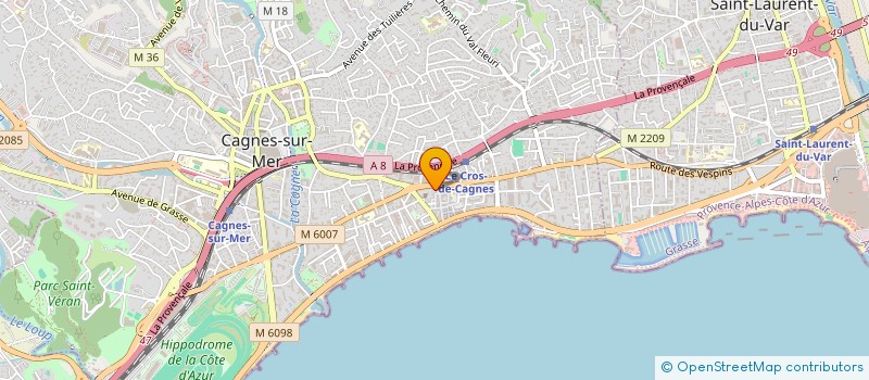 localisation de l'entreprise LE CALAO  CAGNES-SUR-MER