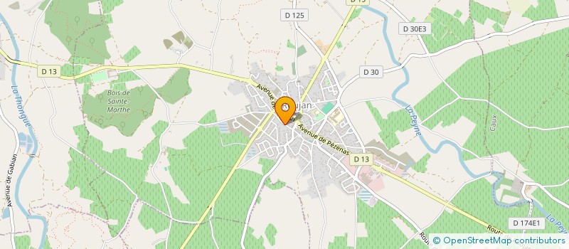 localisation de l'entreprise LE CALE PIED  ROUJAN