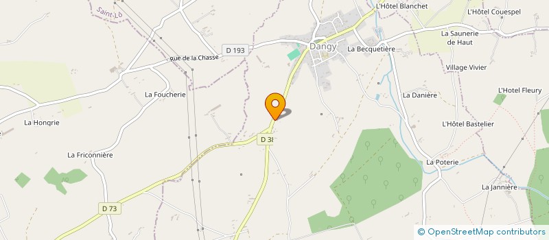 localisation de l'entreprise LE CALENGE  DANGY