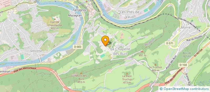 localisation de l'entreprise LE CALICE ENCHANTE à BESANCON