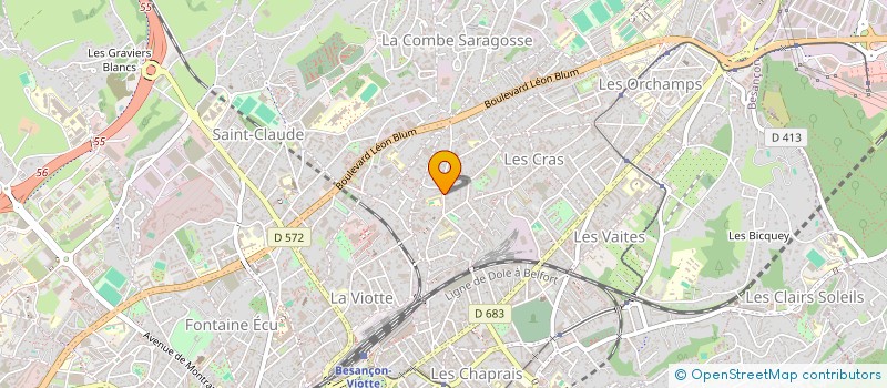 localisation de l'entreprise LE CALIENTE à BESANCON