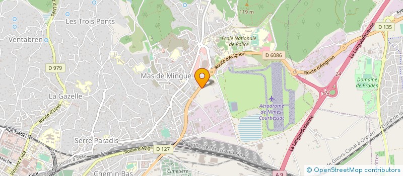 localisation de l'entreprise LE CALIFORNIEN  NIMES