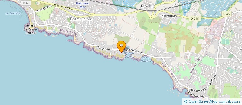 localisation de l'entreprise LE CALLO  BATZ-SUR-MER