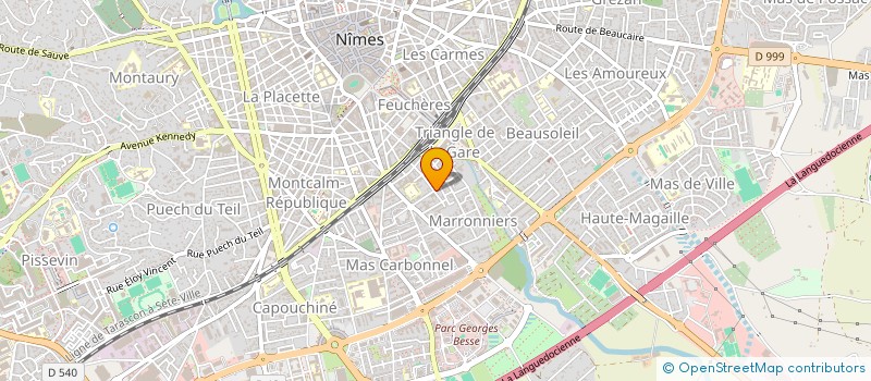 localisation de l'entreprise LE CALMETTE  NIMES