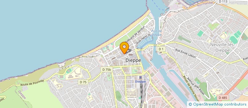 localisation de l'entreprise LE CALVADOS à DIEPPE