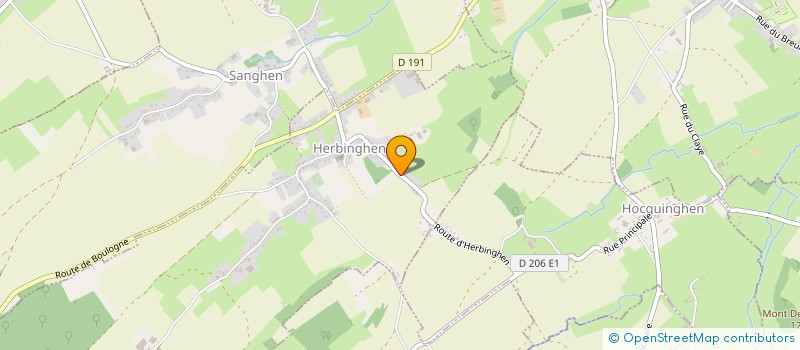 localisation de l'entreprise LE CALVAIRE  HERBINGHEN