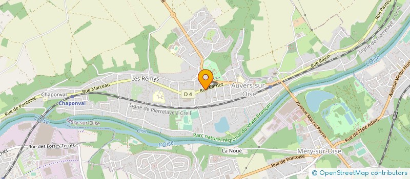 localisation de l'entreprise LE CALVEZ ET ASSOCIES  AUVERS-SUR-OISE