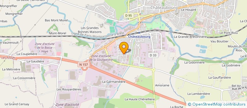 localisation de l'entreprise LE CALVEZ - HEINRY IMMOBILIER  CHATEAUBOURG