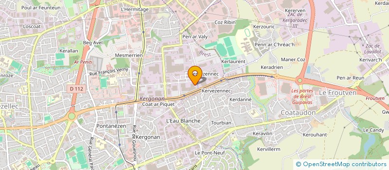 localisation de l'entreprise LE CALVEZ INTERNATIONAL à BREST