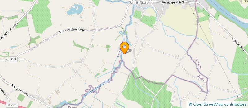 localisation de l'entreprise LE CALVEZ TP  SAINT-SIXTE