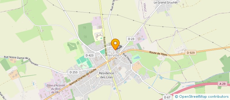 localisation de l'entreprise LE CALYPSO  YERVILLE