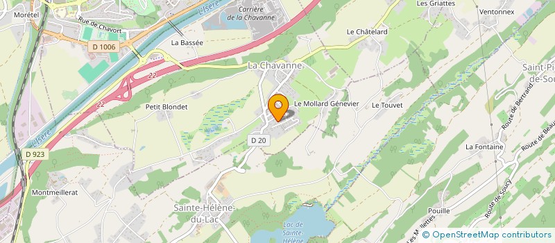 localisation de l'entreprise LE CALYPSO  LA CHAVANNE