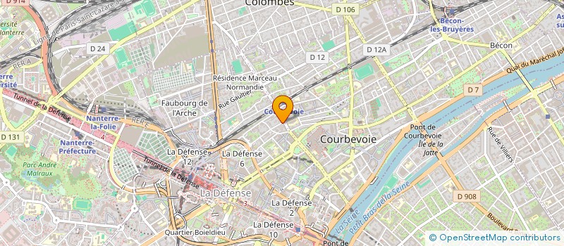 localisation de l'entreprise LE CAM PATRIMOINE à COURBEVOIE