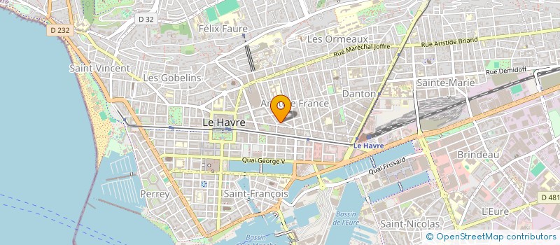 localisation de l'entreprise LE CAMBRIDGE à LE HAVRE