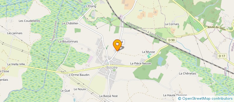 localisation de l'entreprise LE CAMELEON  SAVENAY