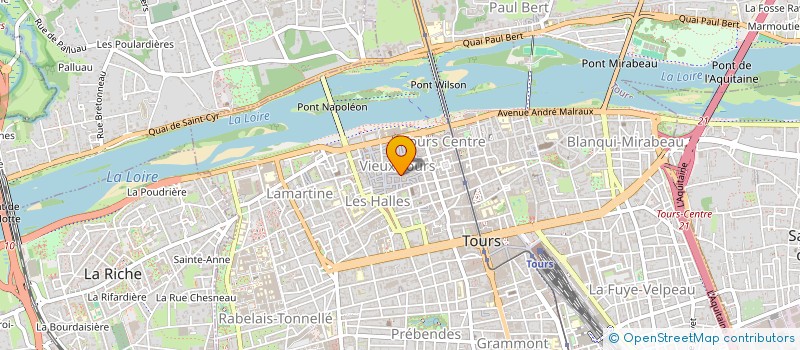 localisation de l'entreprise LE CAMELEON à TOURS