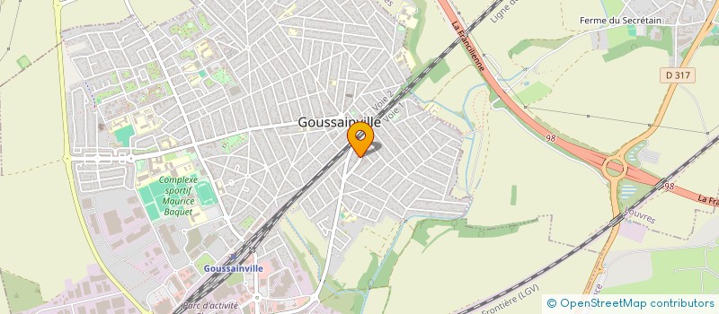 localisation de l'entreprise LE CAMELEON  GOUSSAINVILLE